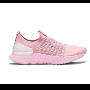 Nike Womens React Phantom Run Flyknit 2 In 'Pink Glaze' 7.5